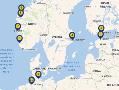 Mapa plavby