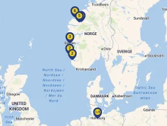 Mapa plavby
