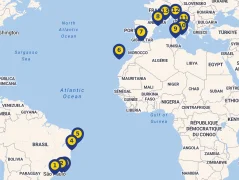 Mapa plavby