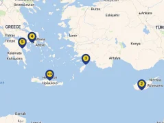 Mapa plavby