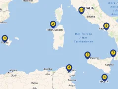 Mapa plavby