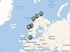 Mapa plavby