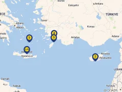 Mapa plavby