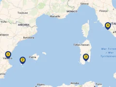 Mapa plavby