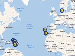 Mapa plavby