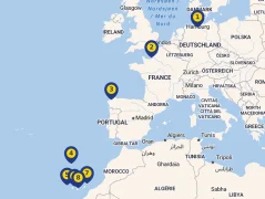 Mapa plavby