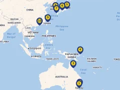 Mapa plavby