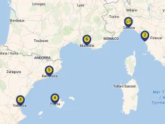 Mapa plavby