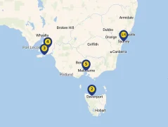 Mapa plavby