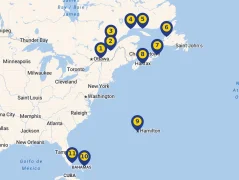 Mapa plavby