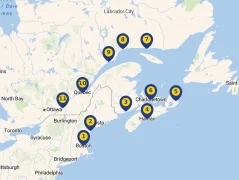 Mapa plavby