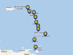Mapa plavby