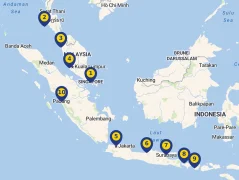 Mapa plavby