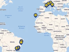 Mapa plavby