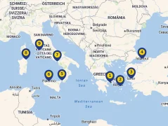 Mapa plavby