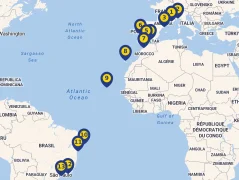 Mapa plavby
