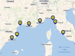 Mapa plavby