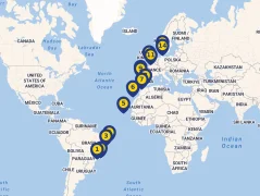 Mapa plavby